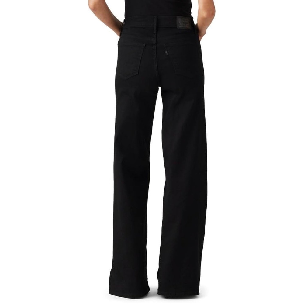 Levis 318 Shaping Wide Leg Jeans Darkest Sky Indigo High Rise Stretch 30 Womens - Picture 2 of 10